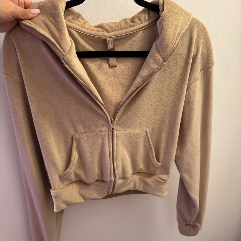 SKIMS zip up hoodie
